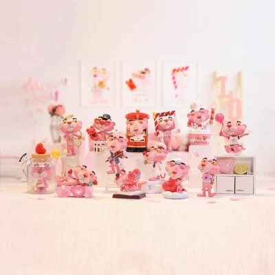 POP MART x Pink Panther Expressing Love Mini PVC Figure Toy Valentine's Gift  - Image 1 of 4