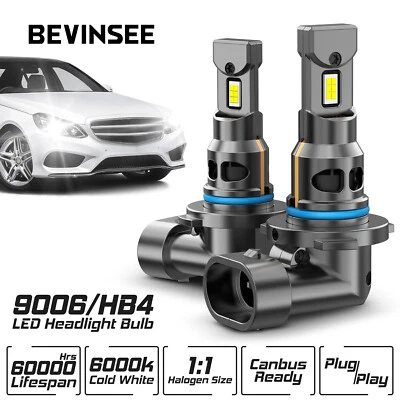 2x 9006 HB4 LED Headlight Globes Low Beam 70W 12000LM For Toyota Corolla ZRE152 - Image 1 of 4