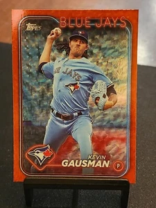 2024 Topps Series 1 Kevin Gausman 216 Red Ice Foil /199 Toronto Blue Jays - Picture 1 of 2