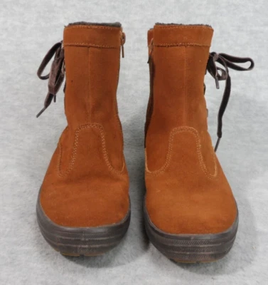 Keds  Boots Sunny Side Brown Faux Fur Lined Ankle Suede WH45118M Womens Size 7 - Image 1 of 4