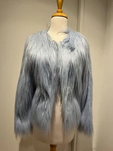 Unreal Fur Jacket - Baby Blue (size XS) - Picture 1 of 6