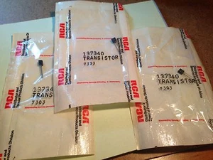 Qty 3. RCA. Transistors. # 137340. NOS - Picture 1 of 2