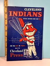 Aug. 19 1954 Cleveland Indians v Tigers Program - Kaline 2 Doubles HIGH GRADE!!