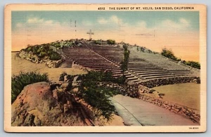Summit Of Mount Helix, San Diego, California, Vintage Post Card - Picture 1 of 2