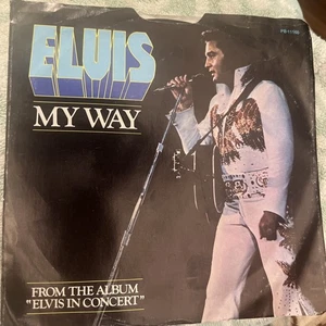 45 rpm Vintage 7” Vinyl Single Hit Record Elvis - America My Way - Imagen 1 de 2