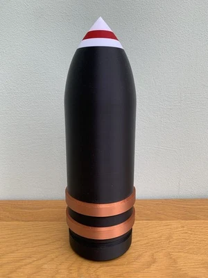 Replica QF 17 Pounder AP Anti Tank Shell Sherman Firefly 3D Printed Plastic - Image 1 of 4