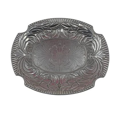 Vintage Wilton Armetale Acanthus Oval Metal Platter Home Decor - Image 1 of 4