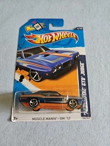 Pontiac GTO Judge 2012 Hot Wheels '70 azul 104/247 Little Bend Muscle Mania - Imagen 1 de 6