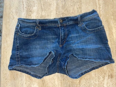 Pantalones Cortos de Jean Bongo Micro Mini Denim Juniors 15 Tiro Bajo Y2K Beach Rave Foto 1 de 4