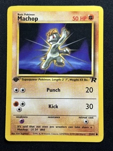 Tarjeta Pokémon Machop 1ª Edición Team Rocket 59/82 LP-NM - Imagen 1 de 2