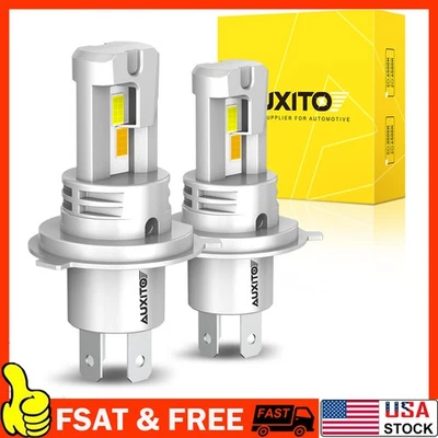 2X AUXITO 9003 Kit Bulbs High H4 LED Headlight Low Beam Amber/ White 30000LM - Image 1 of 4