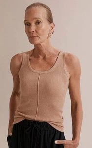 Country Road biscuit Wool Silk Tank Size M (New Without Tags) RRP $89.95 - Picture 1 of 4
