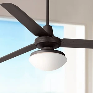 60" Modern Outdoor Ceiling Fan LED Light Remote Oil Rubbed Bronze Patio Exterior - Picture 1 of 8