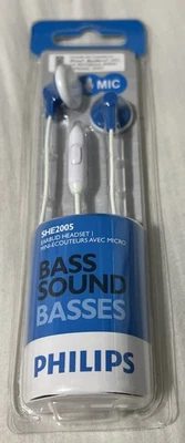 Phillips Bass Sound Blue And White In Ear Headphones  - Image 1 of 2