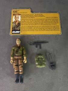 Figurina Tiger Force Duke V2 1988 vintage G.I. Joe ARAH incompleto con scheda - Foto 1 di 18