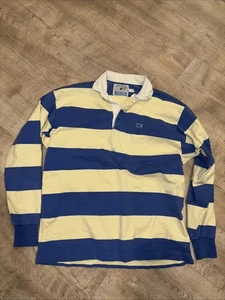 Vintage Lands End Rugby Shirt Herren XL Heavy Cotton Langarm 90s Made in USA - Bild 1 von 10