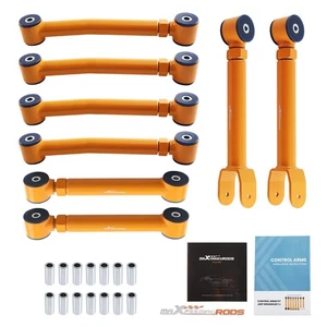 8pc Front Rear Upper lower Adjustable 0-8 inch Control Arms For Jeep Wrangler TJ - Picture 1 of 9
