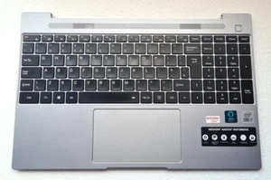 Medion Akoya E15407 Handauflage UK Tastatur Top Case Touchpad SILBER - Bild 1 von 4