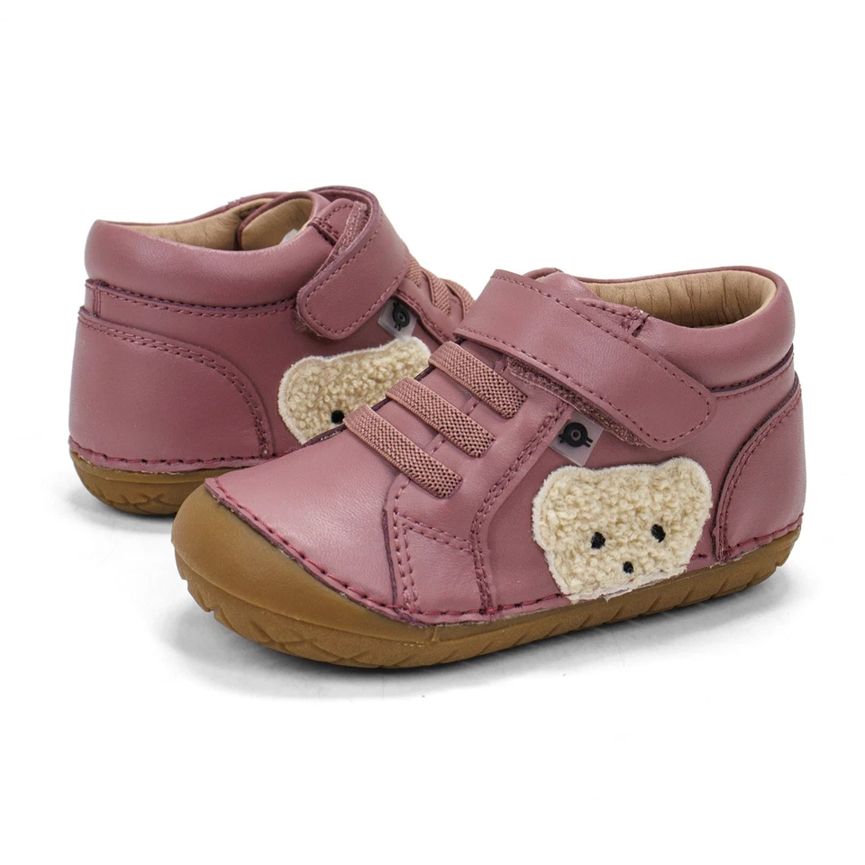 Baby Old Soles Ted Pave Leather High Top Sneaker Shoes - Teddy Bear - Image 1 of 1