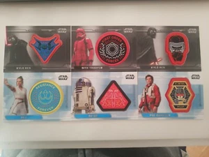 TOPPS STAR WARS THE RISE OF SKYWALKER PATCH CARDS - Picture 1 of 7