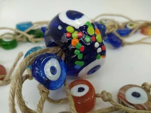 Dije colgante de granada de vidrio mal de ojo amuleto decorativo turco 41 mashalah - Imagen 1 de 12
