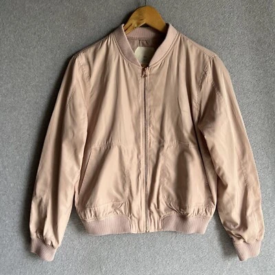 Anthropologie Hei Hei Silky Blush Pink Bomber Jacket Woman’s Small - Image 1 of 4