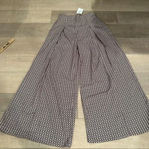 HYFVE WOMEN BROWN WIDE LEG PALAZZO PANTS PULL ON MEDIUM NEW - Picture 1 of 10