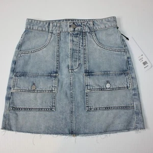 Joe's Jeans Women's High Waist Denim Utility Mini Skirt size 24 NWT MSRP $228 - Picture 1 of 2