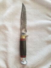 Vintage William  Rodgers Hunting knife Cut my Way 5" fixed blade with Sheath 