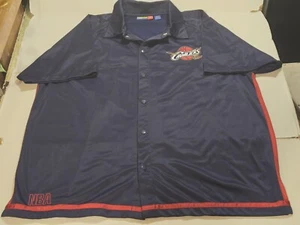 Cleveland Cavaliers Shirt 3XL CAVS NBA Snap Jacket Bigman Majestic LEBRON - Picture 1 of 4