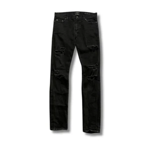 Men's Saint Laurent 2015 D02 Japan Slim Distressed Black Jeans Pants SIZE 31 - Picture 1 of 6