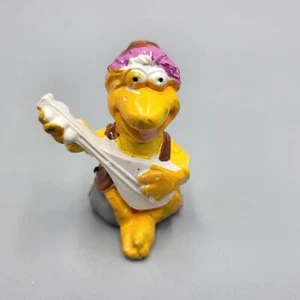 Rare Fraggle Rock Gobo Pencil Topper Pvc Figure with Guitar UK 1.5 inch - Picture 1 of 5