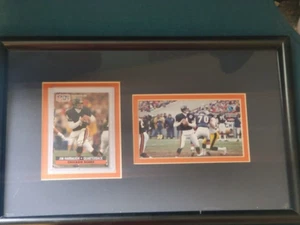 Chicago Bears "Jim Harbaugh #4" Framed Autographed Card and Original Photo - Picture 1 of 6