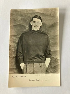 CARTE POSTALE ORIGINALE JACQUES BREL PROMO DELESPAUL L16 - Picture 1 of 1