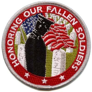 Arlington National Cemetery Patch Honoring Our Fallen Soldiers Embroidered Iron - Picture 1 of 3