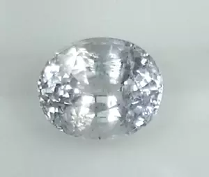 NATURAL SRILANKA WHITE SAPPHIRE 1.76 Cts BEAUTIFUL COLOR LUSTER OVAL LOOSE STONE - Picture 1 of 4