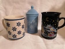 Winter- Advents- Weihnachtskonvolut Keramik - Teetasse, Kaffeepott, Henkelbecher