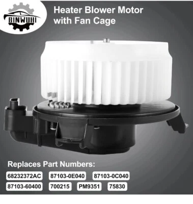 Motor soplador de calefacción 700215 con jaula de ventilador para Lexus Gx460 2017-2019 nuevo. Foto 1 de 4