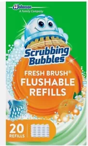 Scrubbing Bubbles Flushable Toilet Wand Refills, Fresh Brush Toilet Cleaner Refi - Picture 1 of 4