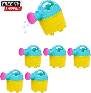4E'S Novelty Kids Watering Cans Bulk (Mini) 6 Pack, 4.5 Inch Plastic - Gardening - Picture 1 of 7