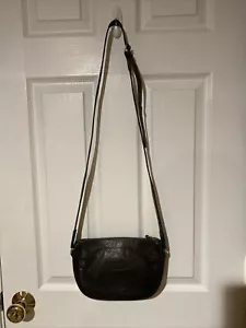 Vintage Mulberry Co Black Leather Crossbody Bag - Picture 1 of 10
