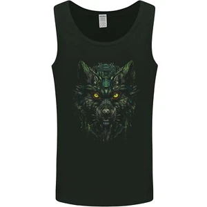 Cyber Wolf Werewolf Lycan Mens Vest Tank Top - Picture 1 of 3