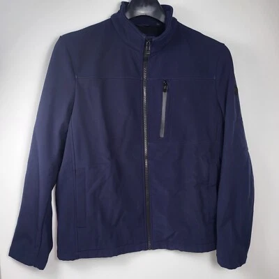 Calvin Klein Men's Size Large Navy Blue Infinite Stretch Soft Shell Lined Jacket - Image 1 of 4