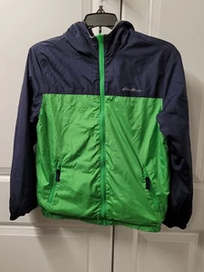 Eddie Bauer Reversible Coat Boys Size: Medium 10-12 Hooded Full Zip - Picture 1 of 11