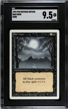 1994 Magic the Gathering Revised Bad Moon SGC 9.5 MINT+ Rare Trading Card