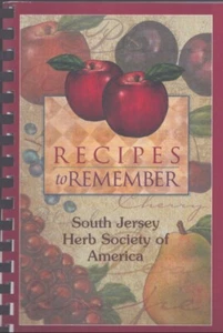 Recipes to Remember by The South Jersey Herb Society of America-Near Fine! - Picture 1 of 1
