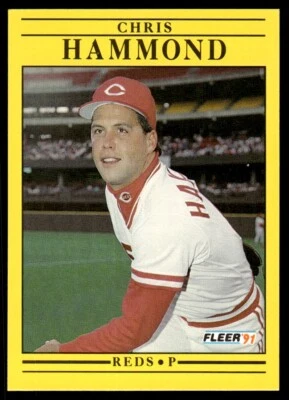 1991 Fleer Baseball Card Chris Hammond Cincinnati Reds #65 - Image 1 of 2