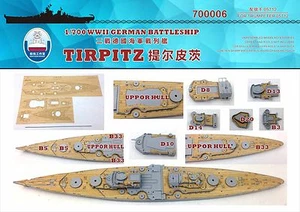 Mazo de madera Tirpitz alemán para trompetista 1/700 700006 astillero - Imagen 1 de 1
