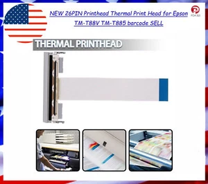 26PIN Printhead Thermal Print Head for Epson TM-T88V TM-T885 barcode SELL - Picture 1 of 11