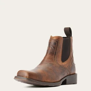 Ariat Men's Midtown Rambler Western Leather Boot in Barn Brown - Picture 1 of 7